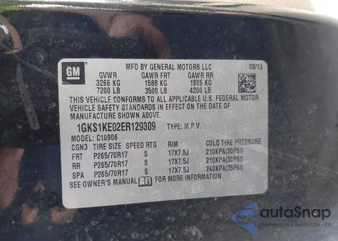 2013 Dodge Charger Police из США, поврежденный, VIN 2C3CDXAG5DH706831